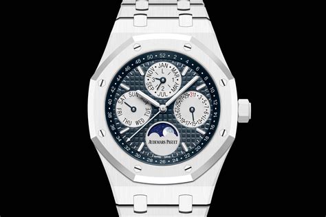 audemars piguet royal oak perpetual calendar white ceramic|audemars royal oak calendar.